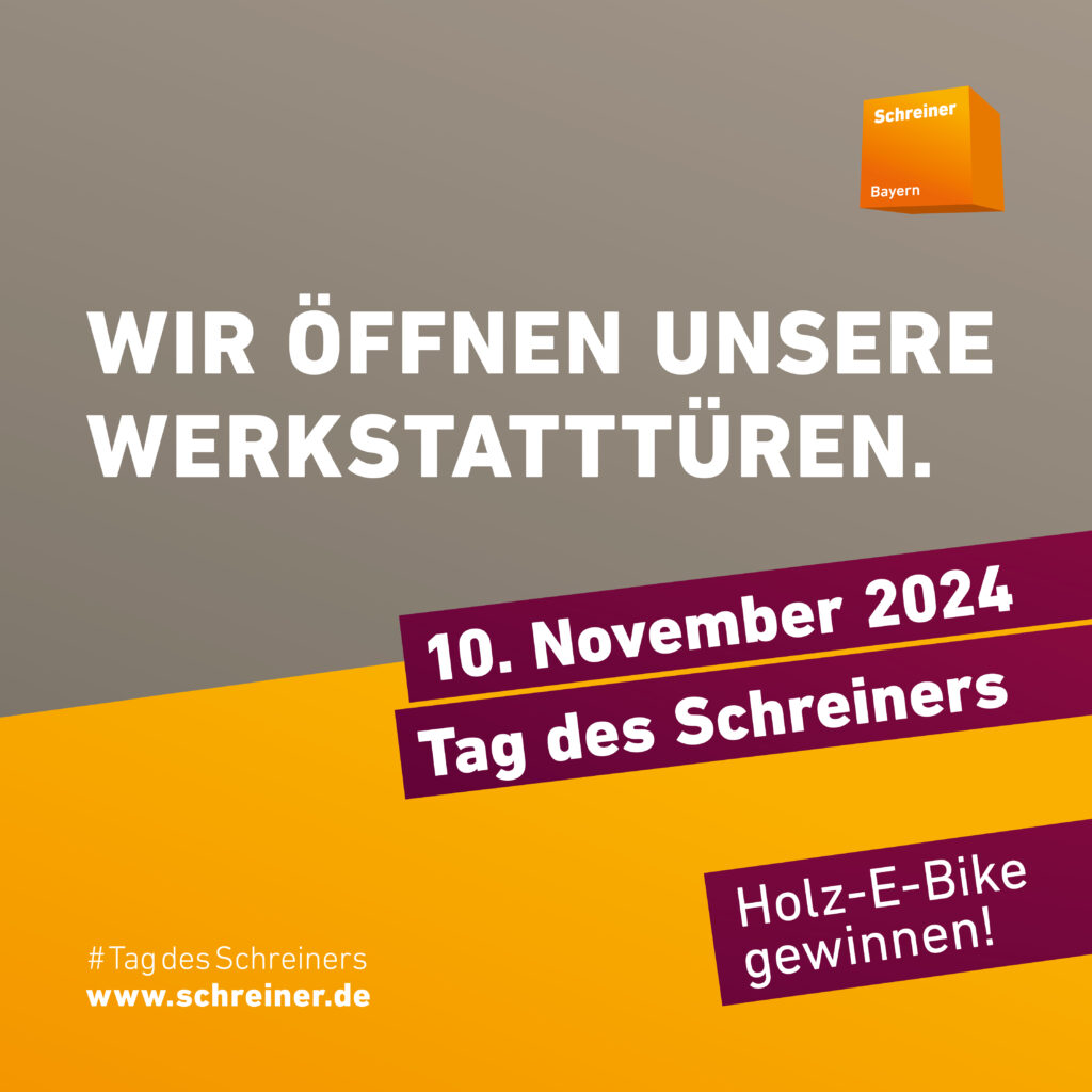 Tag des Schreiners 2024 – Wir sind dabei mit einem spannenden Gesundheitstag am 10. November